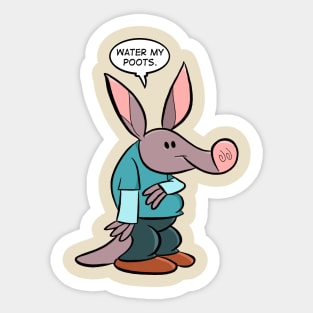 Sound advice from Barney Aardvark Sticker